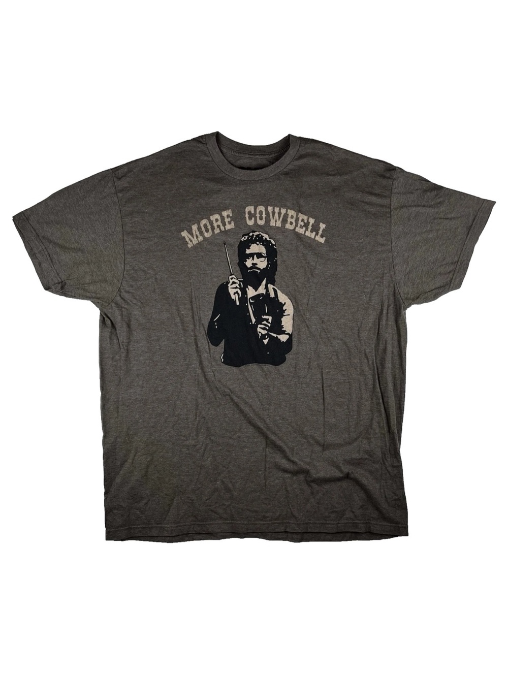 SNL Will Ferrell Brown XL Tshirt More Cowbell Iconic Pop Culture Funny Humor
